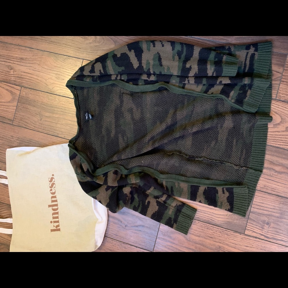 Camo cardigan